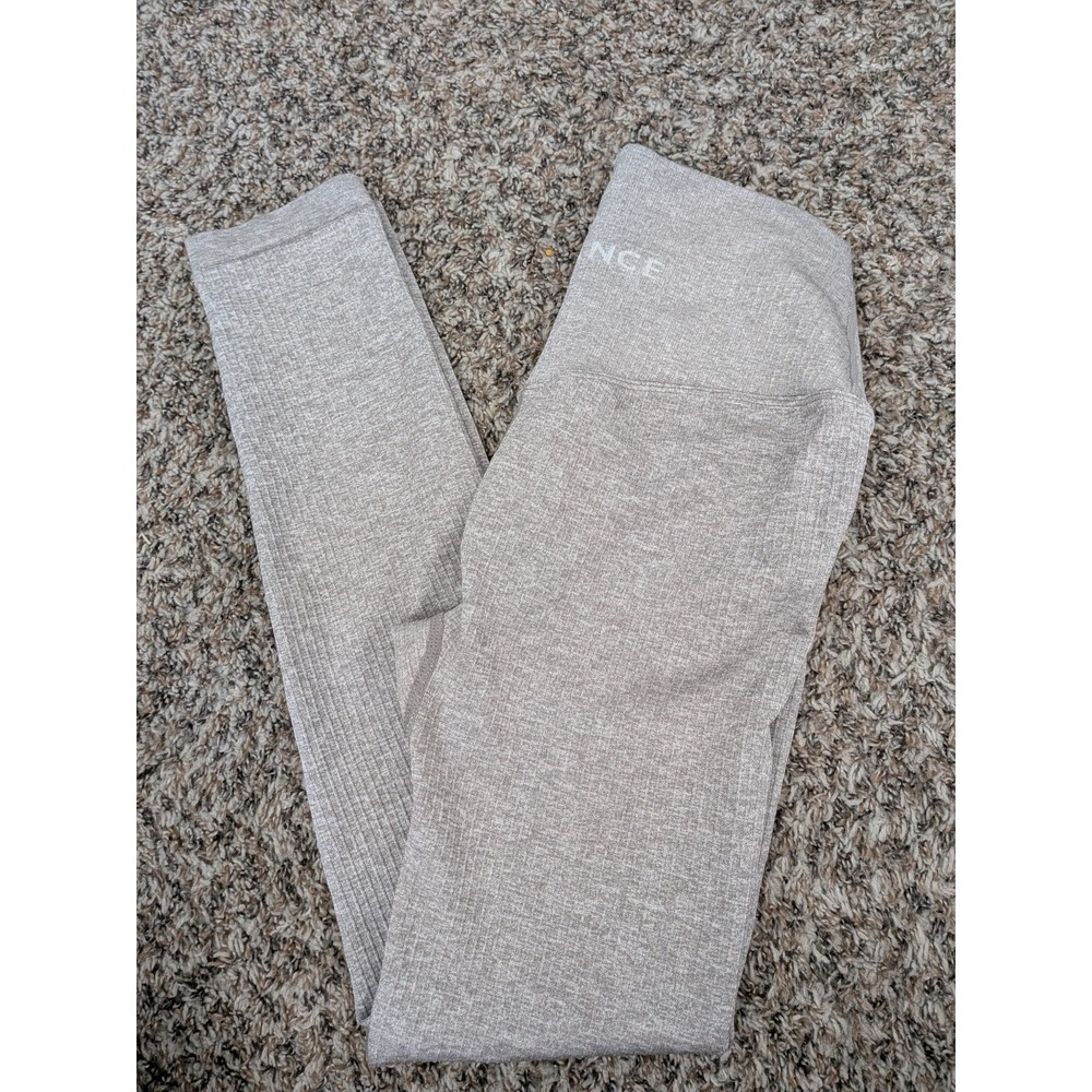 Balance Collection Leggings Ribbed Gray‎ Yoga Pants Size Small